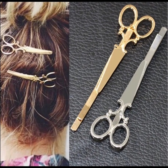 ✂️Scissors Hair Clips Pair ✂️ - Picture 2 of 8